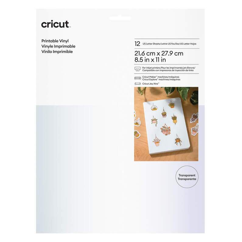 Vinilo imprimible transparente (12 uds)