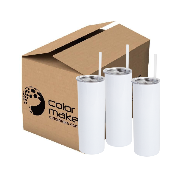Termo Skinny 600ml Blanco