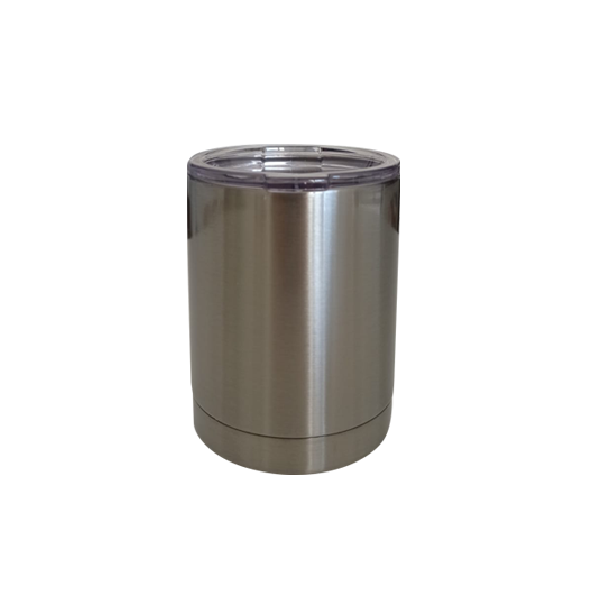 Vaso de Acero tipo barril 400ml Plata