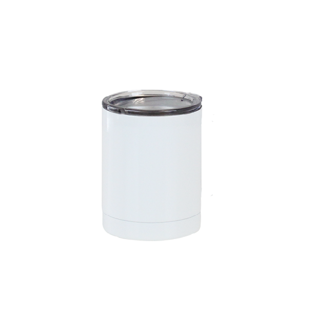 Vaso de acero tipo barril 400ml Blanco