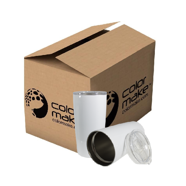 Termo de acero doble pared 20oz Blanco