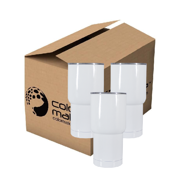 Termo de acero doble nivel 20oz Blanco
