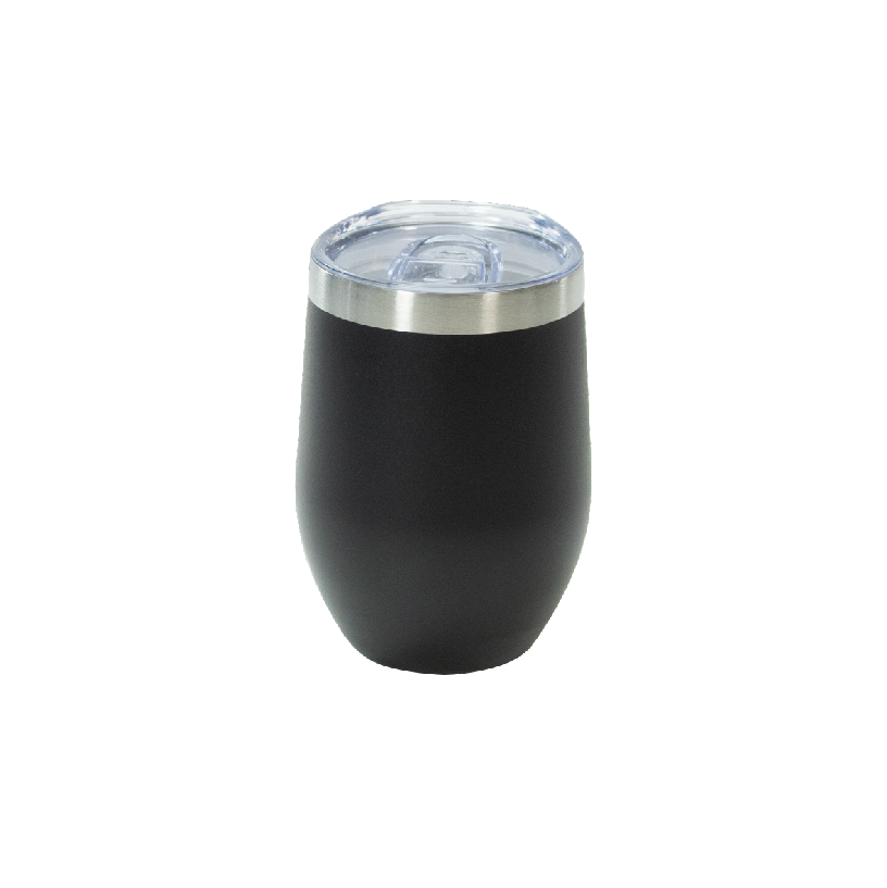 Vaso de acero 300ml Tipo vinero Negro