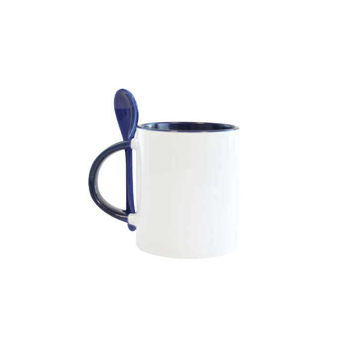 Kit Mug con interior de colores y cuchara 11oz