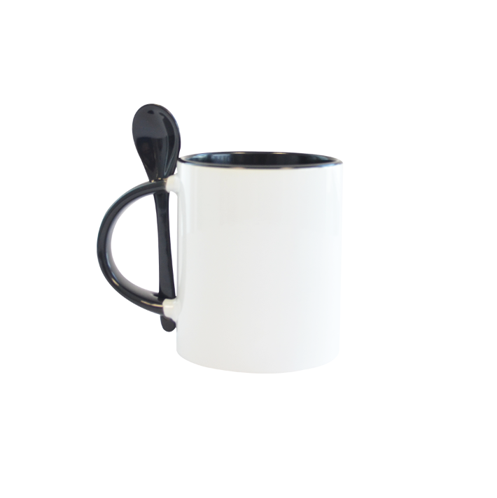 Kit Mug con interior de colores y cuchara 11oz