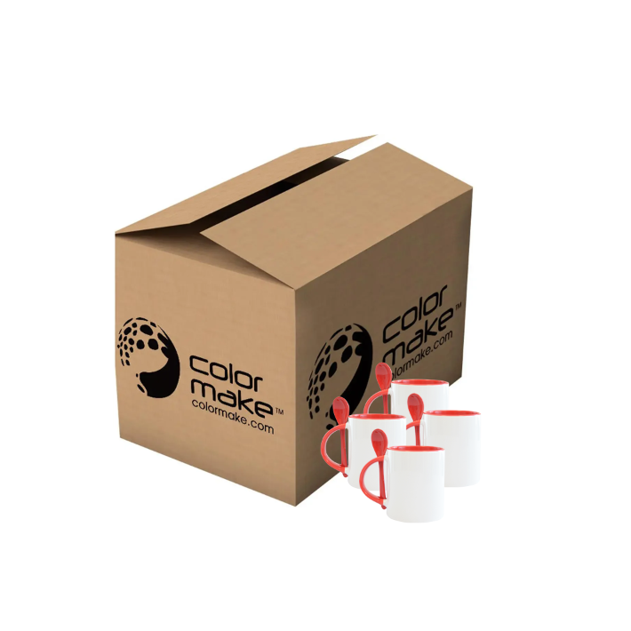 Kit Mug con interior de colores y cuchara 11oz