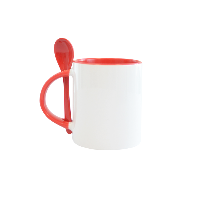 Kit Mug con interior de colores y cuchara 11oz