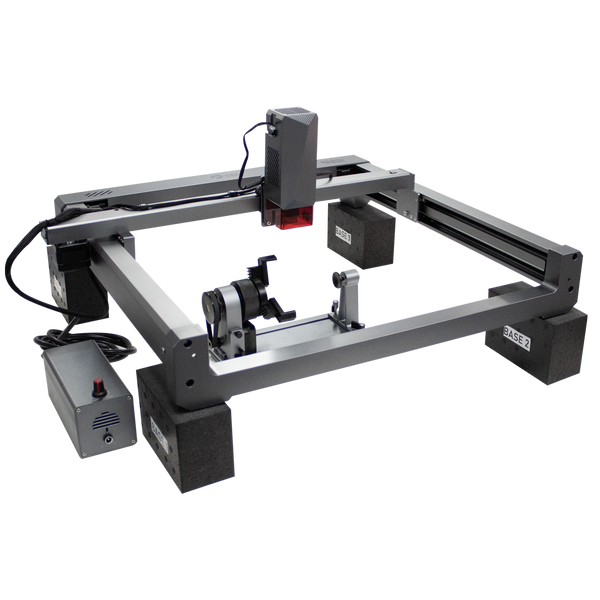 Máquina de grabado y corte láser de Diodo Azul Square 2.0 de 10W Con Rotativo