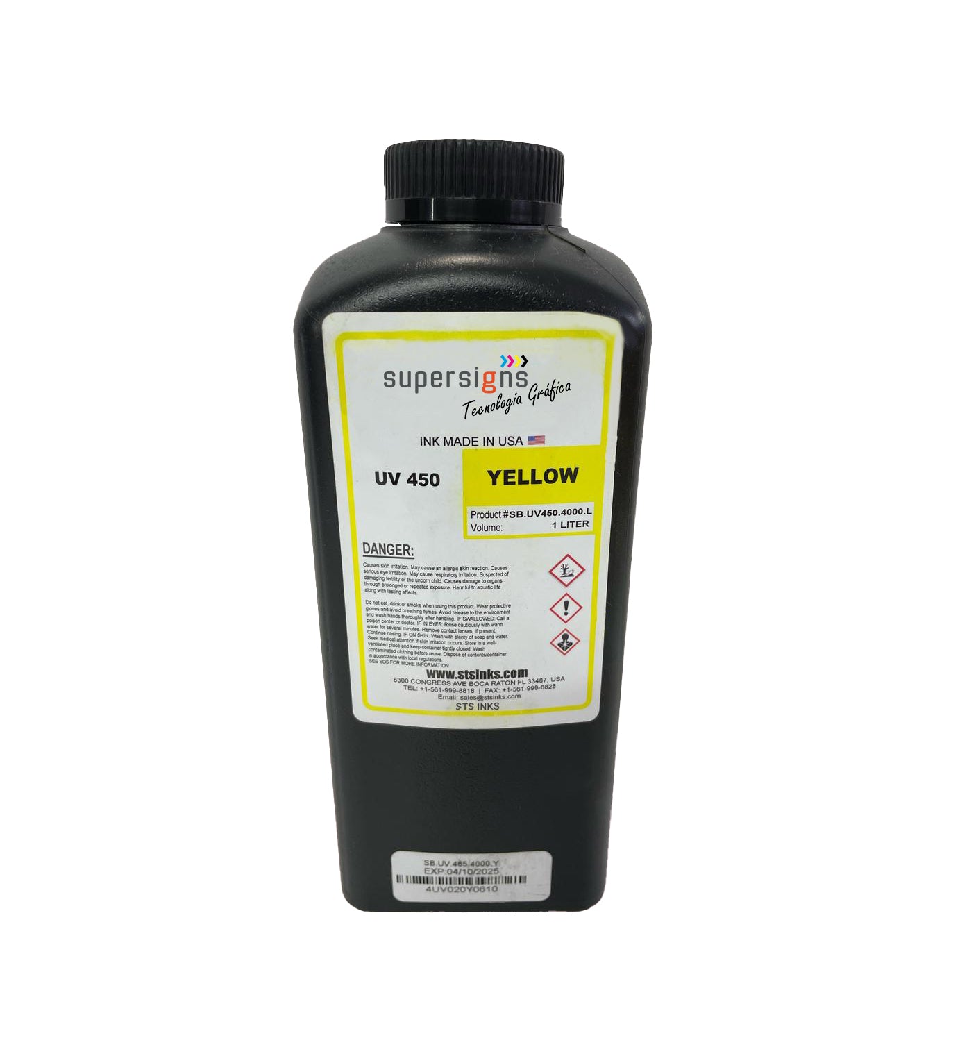 Tinta UV DTF CMYK+W 1.lt