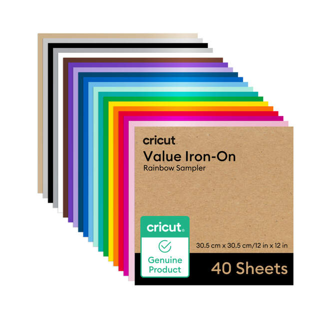 Value Iron-On, Rainbow Sampler - 12 in x 12 in (40 ct)