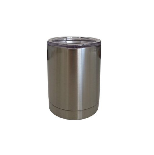 Vaso de Acero tipo barril 400ml Plata