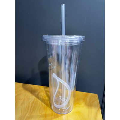 Vaso Reusable Tumbler Transparente 22OZ