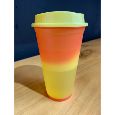 Vaso Reusable Tumbler Bebidas Calientes Cambia Color